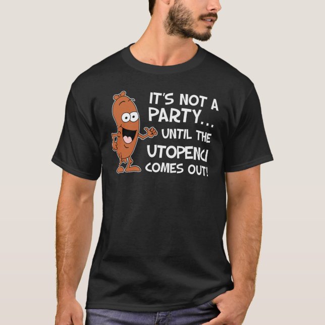 Inte ett party till Utopenci kommer ut den T Shirt (Framsida)
