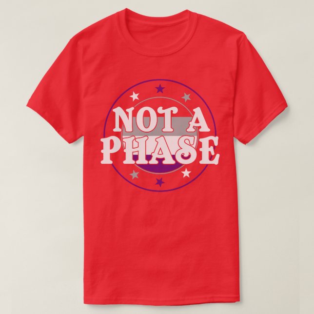 Inte ett Phase-funny Ace-Pride Asexual LGBT T Shirt (Design framsida)