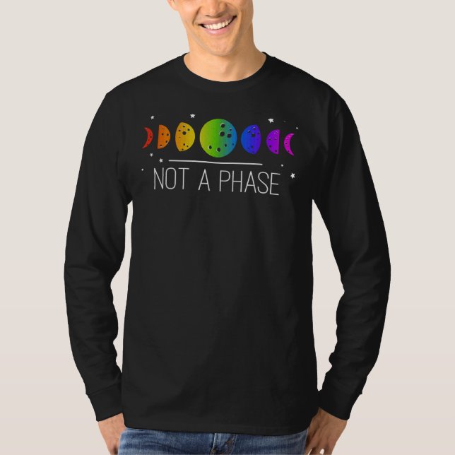Inte ett Phase Måne Phase Pride LGbt T Shirt (Framsida)