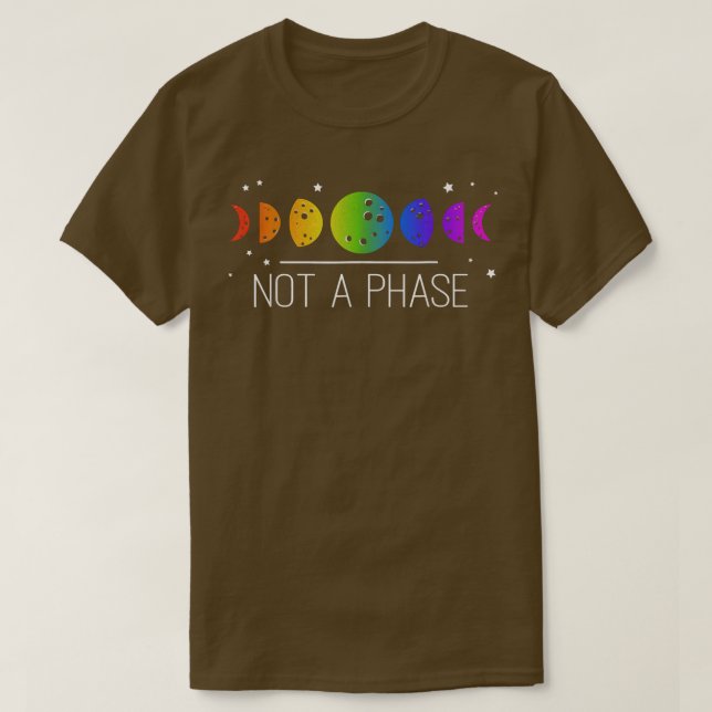 Inte ett Phase Måne Phases-Pride, HGBT  T Shirt (Design framsida)