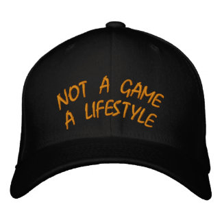 INTE ETT SPELA EN LIFESTYP BRODERAD KEPS