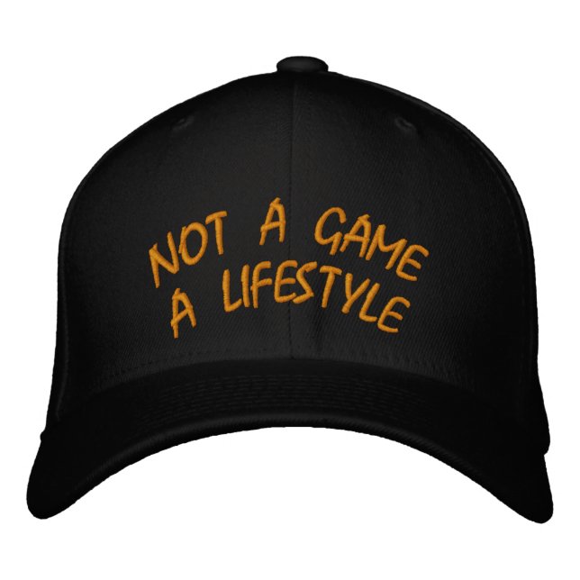 INTE ETT SPELA EN LIFESTYP BRODERAD KEPS (Framsida)