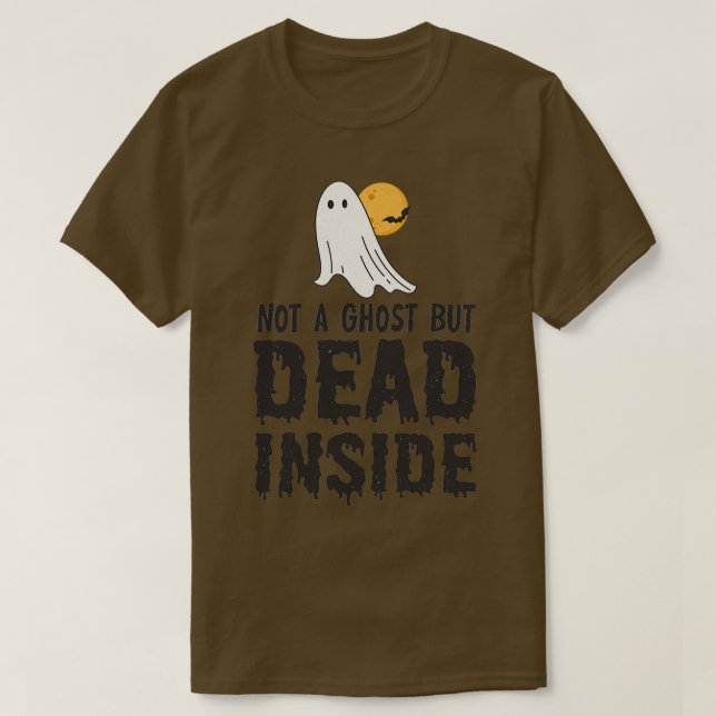 Inte ett spöke utan död inuti t shirt (Design framsida)