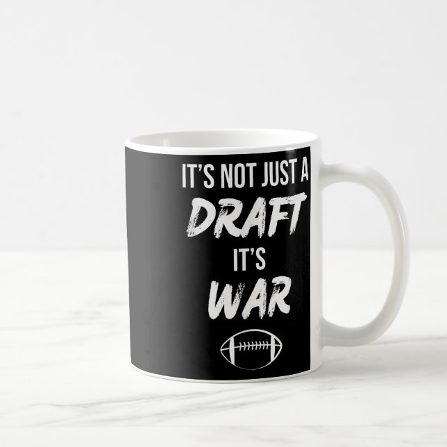 Inte ett utkast till Krig-citat för fantasy Footba Kaffemugg (Höger)
