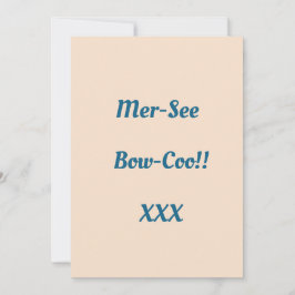 Inte faktisk stavning! tack kort