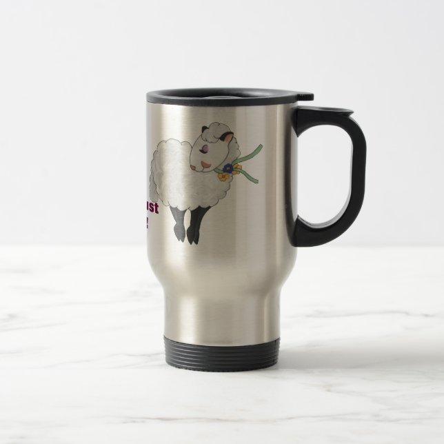 Inte fet tacka, fluffig tacka! resemugg (Höger)