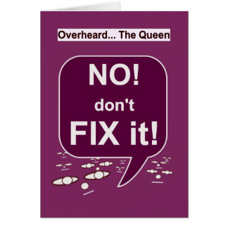 INTE fixar inte det Hälsningskort