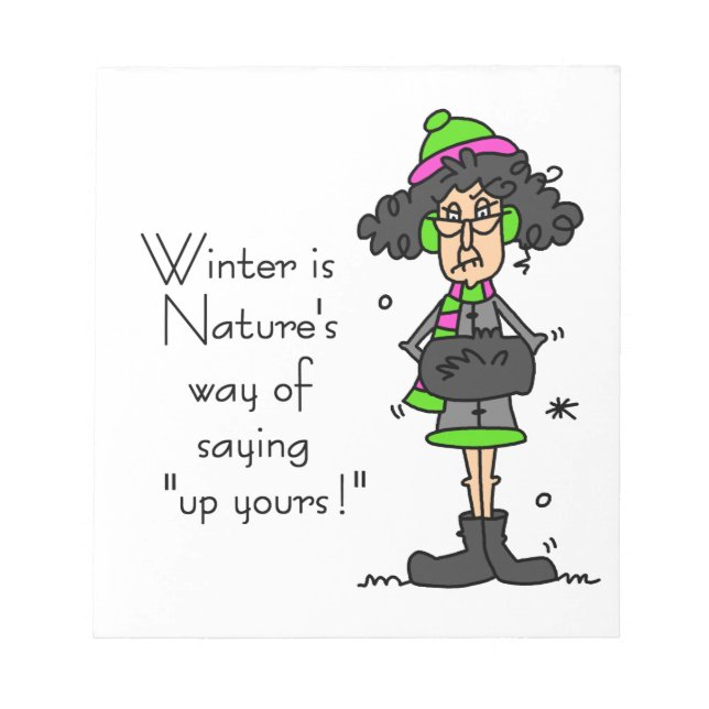 Inte Fläkt i vinter Anteckningsblock (Framsida)