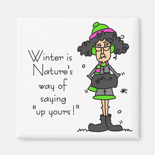 Inte Fläkt i vinter Magnet (Framsidan)