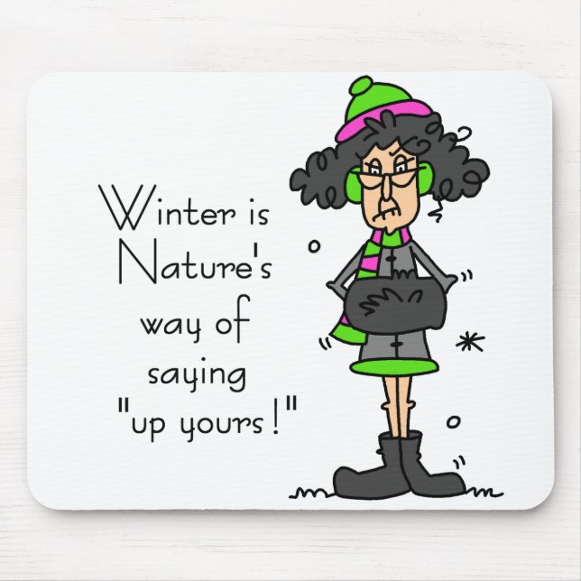 Inte Fläkt i vinter Musmatta (Framsidan)