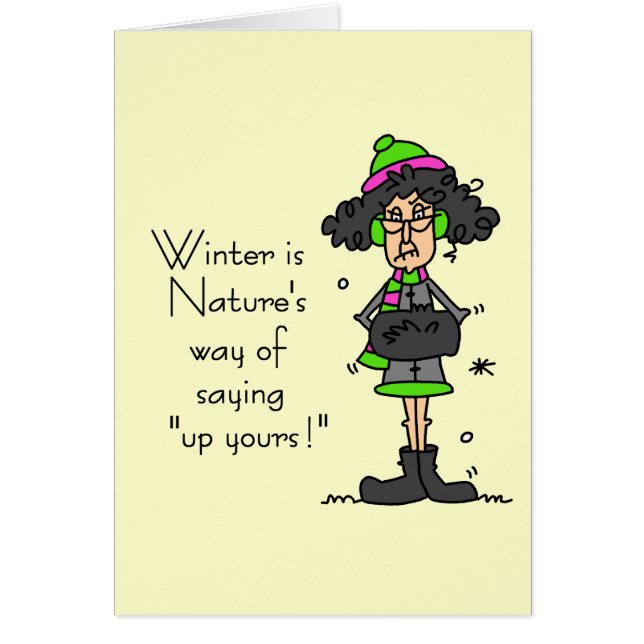 Inte Fläkt i vinter OBS Kort (Framsidan)