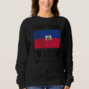 Inte för att jag är haitiska haitiska Flagga T Shirt