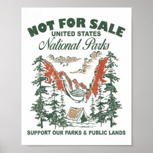 Inte för att sälja nationellt Parker stöder vår Pa Poster