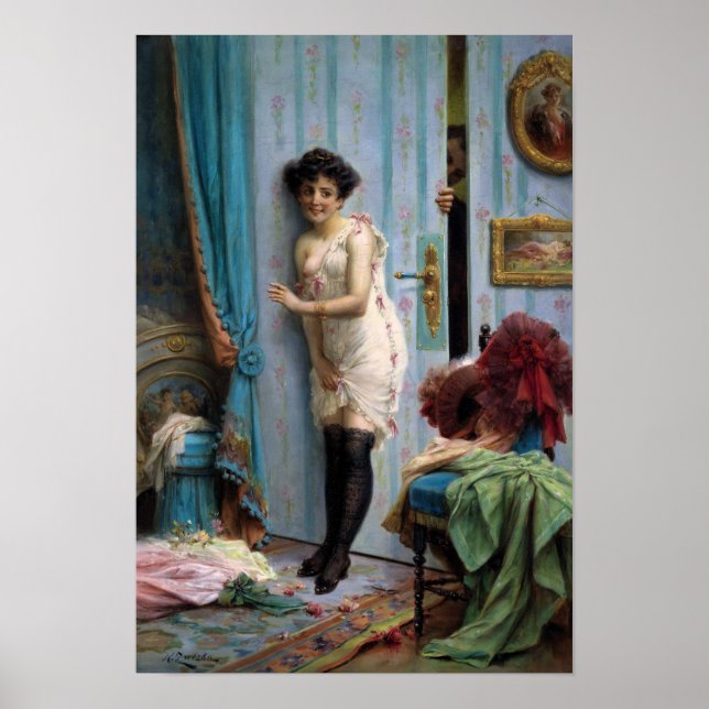 Inte för att steg insida vid Hans Zatzka - poster (Framsidan)