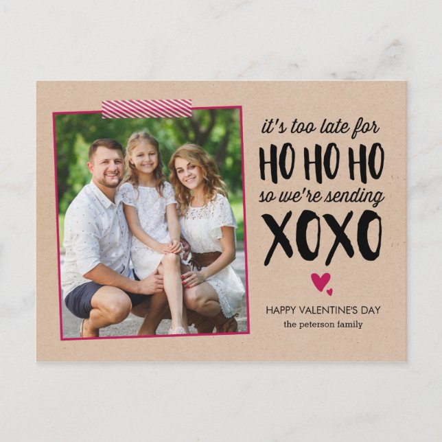 Inte för sent för alla hjärtans vykort på dagen (Framsida)