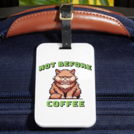 Inte före kaffe bagagebricka