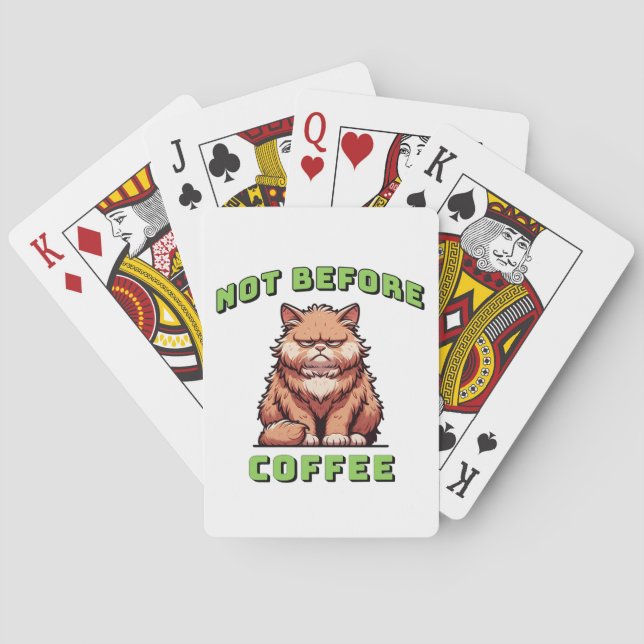 Inte före kaffe casinokort (Baksidan)