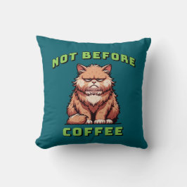 Inte före kaffe kudde