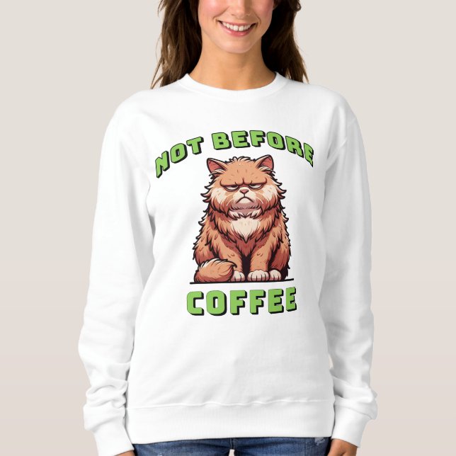 Inte före kaffe t shirt (Framsida)