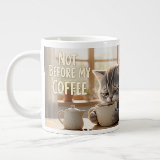 Inte före min kaffe Roliga Tom & Luna Jumbo-mugg Jumbo Mugg