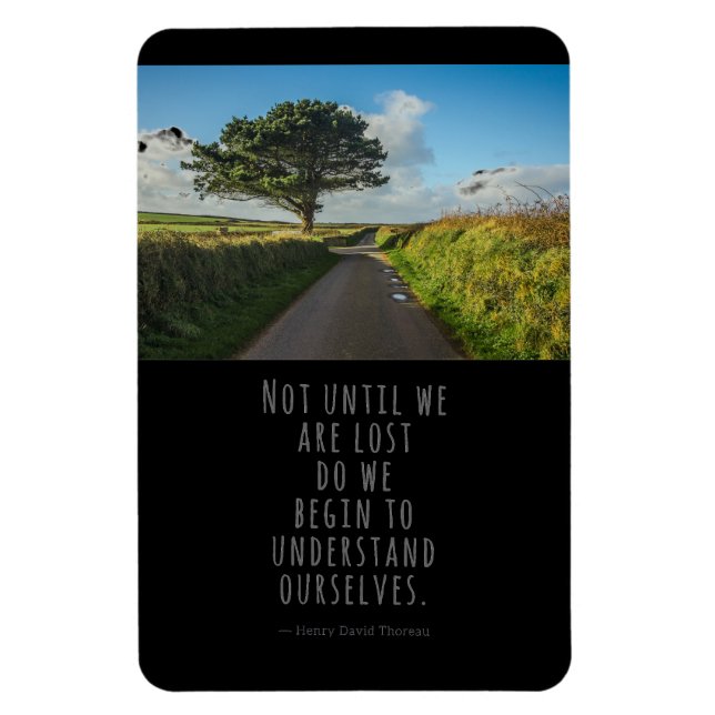 Inte förrän vi är Borttappad Thoreau på Black Magnet (Vertikal)