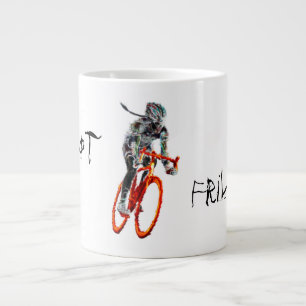Inte Frilly. Kvinna och fjäll Jumbo Mugg