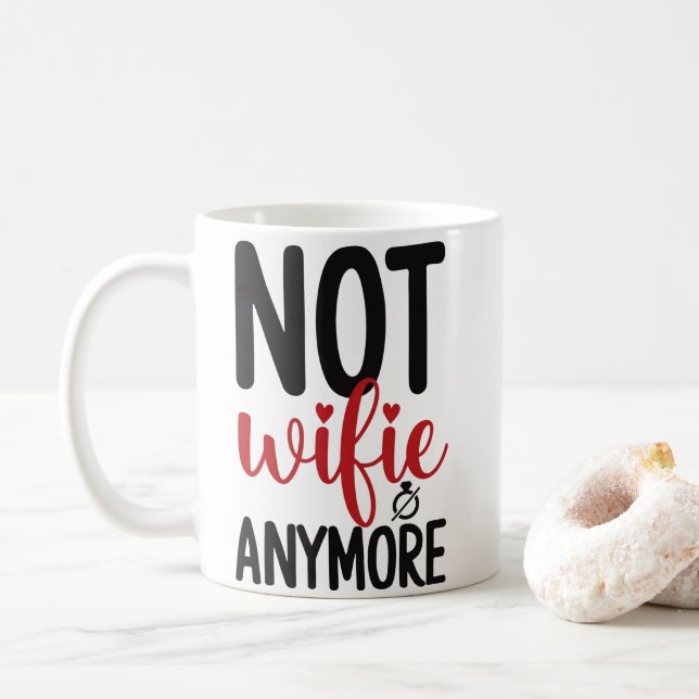 Inte fru längre Rolig skilsmässofirande Kaffemugg (Med munk)
