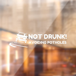 Inte full och undvikande av potholer