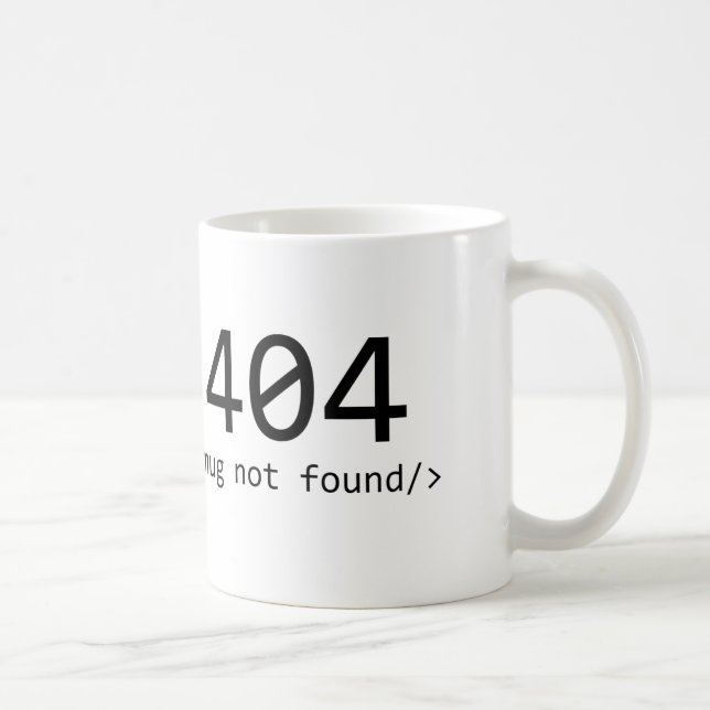 Inte-funnen mugg 404 (Höger)