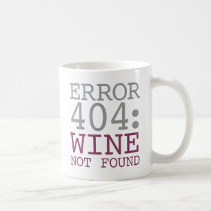Inte-funnit vin för fel 404 kaffemugg