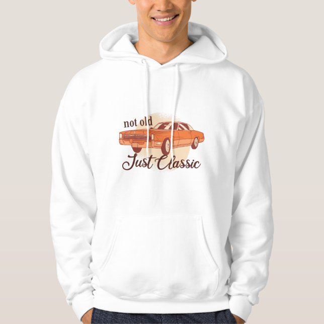Inte gammal, bara klassisk hoodie (Framsida)