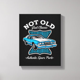 Inte gammal, bara klassisk retro bil design canvastryck