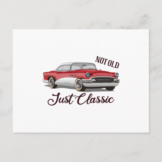 Inte gammal bara klassisk vykort (Framsida)