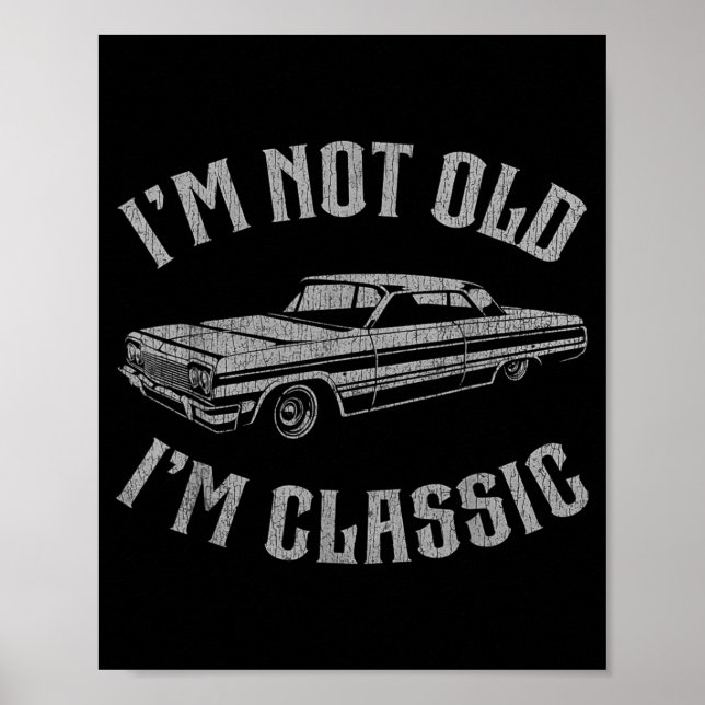 Inte gammal klassiker för män Pappa Farfar Fars da Poster (Framsidan)