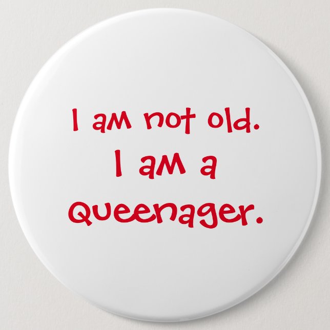 Inte gammal Queenager Knapp (Framsida)