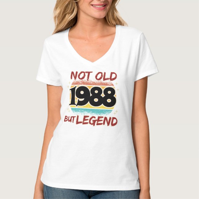 Inte gammal, utan förklaring 1988 t shirt (Framsida)