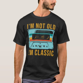 Inte gammalt i'm Classic vintage retro cassette-ba T Shirt