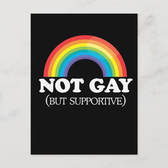 INTE GAY VYKORT (Framsida)