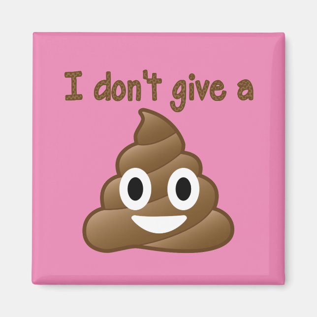 Inte Ge An Emoji Poop Magnet (Framsidan)