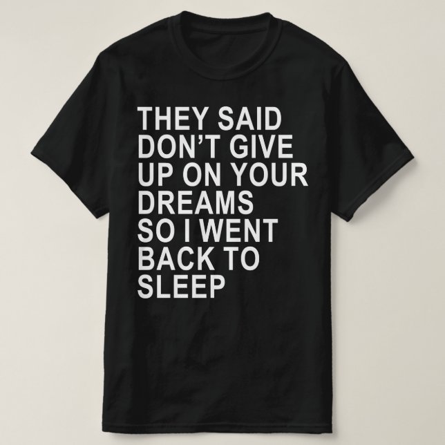 inte ge upp t shirt (Design framsida)
