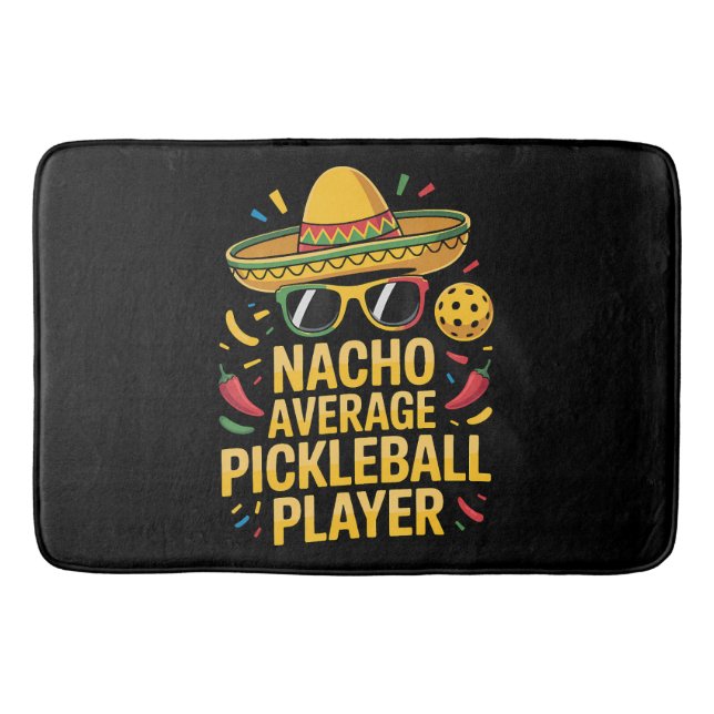 Inte genomsnittlig pickleball-spelare badrumsmatta (Framsidan)