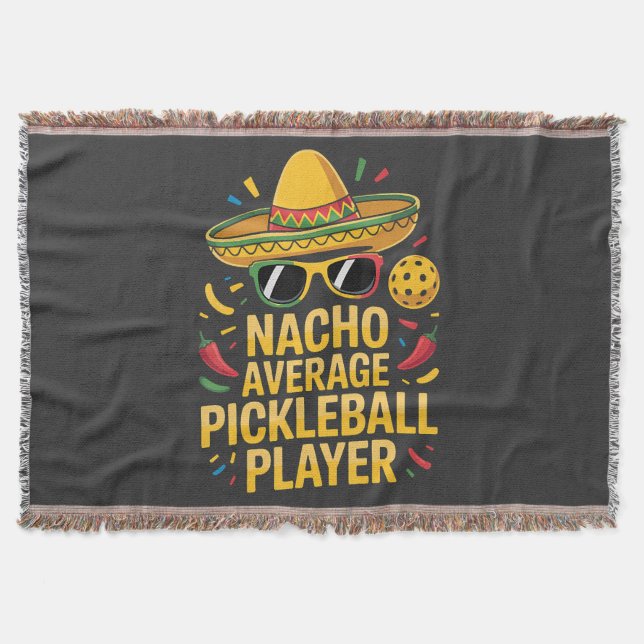 Inte genomsnittlig pickleball-spelare filt (Framsidan)