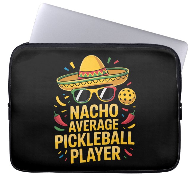 Inte Genomsnittlig Pickleballspelare Laptop Fodral (Framsidan)