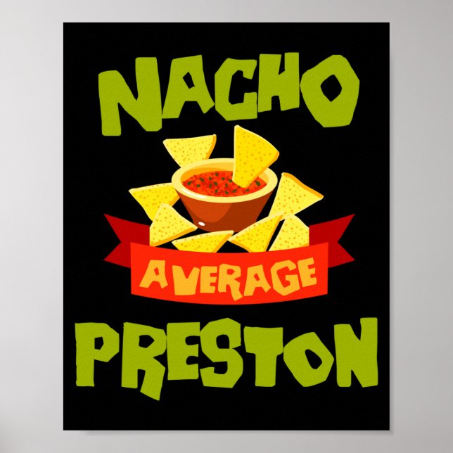 Inte genomsnittlig preston rolig födelsedag eftern poster (Framsidan)