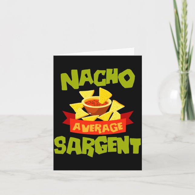 Inte genomsnittlig sargent rolig födelsedag eftern kort (Framsida)