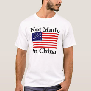 Inte gjort i chinan - amerikan tee