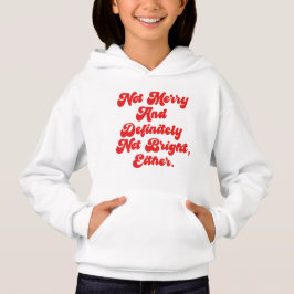 Inte glad och ljus Rolig anti-jul text T Shirt