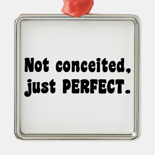 Inte godkänt, bara Perfekt Julgransprydnad Metall (Framsidan)