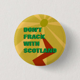 Inte gör Frack med det Skottland emblem Knapp
