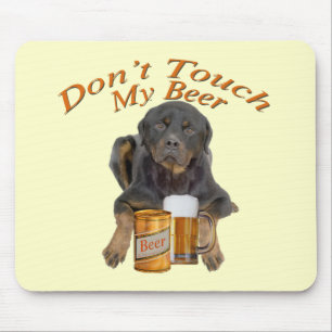 Inte gör handlag min öl Rottweiler Mousepad Musmatta
